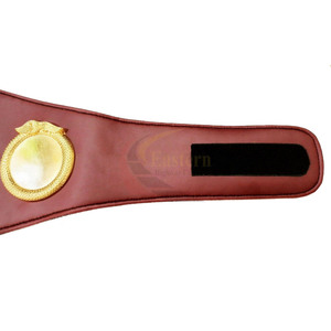 Boxing <b>Belt</b> Custom Logo Championship Wrestling <b>Belts</b> Leather Strap Title <b>Belt</b> Adult Size Unisex Brass Metal Plates - Product Image 2