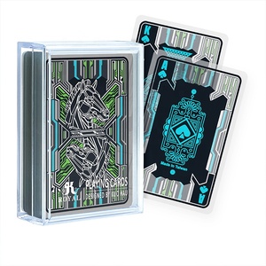 Cartas de Juego Familiares Cyber Steed con Acabado Brillante Transparente de Plástico - Product Image 1