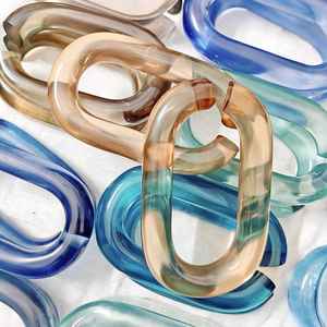 Chaîne murale décorative en résine acrylique moderne et élégante, à maillons, pour la maison, le salon, toutes les couleurs disponibles - Product Image 6