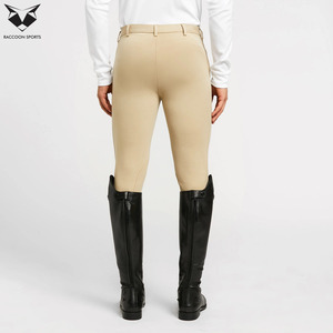 Men Equestrian Riding Breeches Premium Skinny Fit <b>Stretch</b> Polyester Spandex Blend Durable Horse Riding Training Competition - Product Image 2
