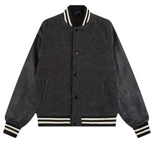 Fabricant et fournisseur de vestes varsity en laine et cuir véritable en gros, provenant du Pakistan - Product Image 1