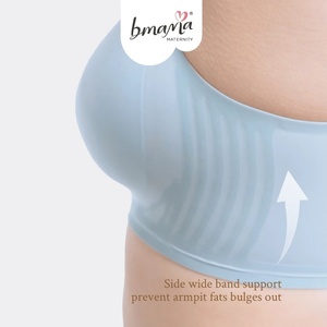 Soutien-gorge d'allaitement sans couture en soie rafraîchissante Bmama, soutien-gorge de maternité sans armatures, respirant, pour la grossesse, le sport et le sommeil, bonnets B-C, OEM - Product Image 6