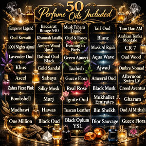50 Huiles de Parfum Uniques en Coffret Professionnel avec Bouteilles et Emballages Premium – Testez Avant d'Acheter en Gros - Product Image 6