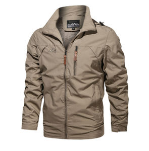 Veste bomber coupe-vent pour homme, col montant, nouvelle mode hiver, qualité supérieure OEM, logo personnalisé, grande taille. - Product Image 1