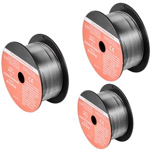 Filo per saldatura MIG a nucleo fuso E71T 11 da 0,035 pollici, 1 libbra, senza gas, per acciaio dolce, a bassa schizziatura, per saldatura ad arco in tutte le posizioni, 5 kg - Product Image 1