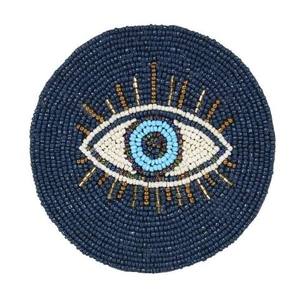 Chic Art Beaded Glass Coasters Luxury <b>Table</b> Accessory for Special Occasions Mat & Pads <b>Table</b> <b>Protection</b> - Product Image 5