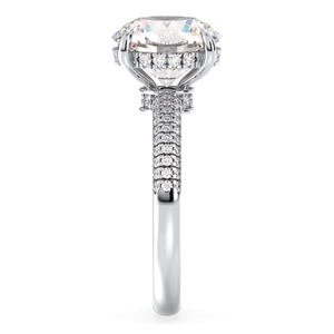 Anneaux en argent sterling 925 avec moissanite ronde de 4 carats, prix de gros REYES Factory, pour femmes, cadeau de mariage, bijoux fins - Product Image 5