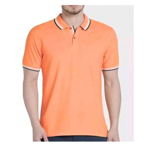 Polo de manga corta para hombre, tejido de punto, transpirable, con logotipo frontal personalizado e impresión, poliéster/algodón - Product Image 1