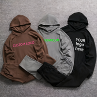 Hoodie Musim Dingin Katun 420g Heavyweight Pria, Sweatshirt Boxy Fit Oversized Ramah Lingkungan Anti-Pilling Ready Stock