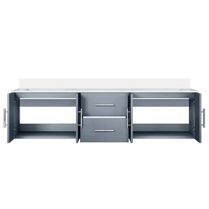 Grigio scuro 72 pollici. L X 22 Pollici Mobile Bagno Doppio con Top in Quarzo Bianco - Product Image 5
