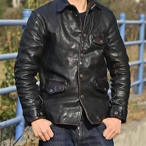 Mens <b>Genuine</b> Leather Jacket Premium Durable Classic Stylish Outerwear - Product Image 5
