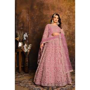 Robe de mariée de créateur, robe de soirée avec bas et dupatta - Product Image 3