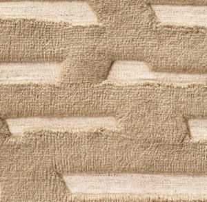 Tapis de luxe en laine neutre, motif géométrique moderne |   Tapis de sol décoratif pour salon et chambre à coucher, en peluche douce, style High Low - Product Image 6