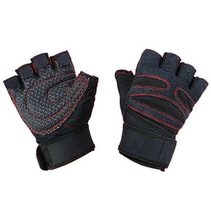 Guantes de Gimnasio para Fitness, Medios Dedos, Ligeros, Transpirables, Cierre de Hebilla de PU, para Levantamiento de Pesas, Ejercicios Pliométricos, 0.5 kg, para Hombre, Geo - Product Image 5