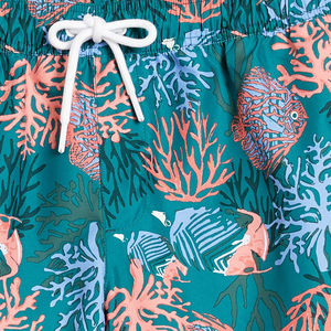 Ensemble de vêtements de plage pour hommes, imprimé floral, séchage rapide, respirant, chemise à manches courtes et short ample, haute qualité - Product Image 2