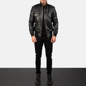 <b>High</b> Quality Custom Street Wear Men <b>Leather</b> Jackets With OEM Service New Stylish Customized Outdoor Waterproof <b>Leather</b> Jackets - Product Image 4