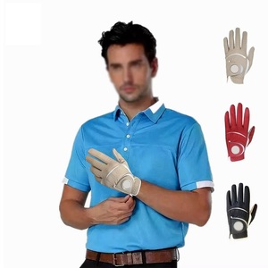 Gants de golf d'extérieur en cuir Cabretta gris et blanc super doux et antidérapants, taille personnalisée pour femmes et hommes - Product Image 6