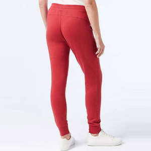 Pantalon de survêtement rouge pour homme, taille élastique, cordon de serrage, poches latérales, respirant, tricoté, décontracté, pour l'automne - Product Image 2