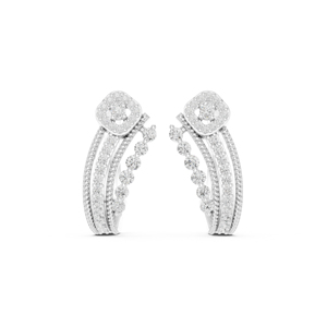 14K Yellow Gold Round Lab-Grown Diamond Earrings for Women Anniversary Gift Earring New Grown Diamond - Product Image 5