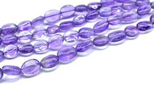Perles ovales polies en améthyste naturelle, pierres précieuses violettes pour la fabrication de bijoux, fournisseur en gros, vente en vrac, commerce international B2B! - Product Image 3