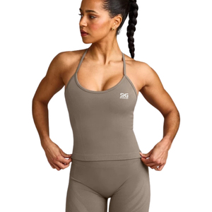 Camiseta Deportiva de Tirantes para Mujer, Transpirable, de Secado Rápido, Tejido Elástico, para Gimnasio, Fitness, Entrenamiento, Running, Ropa Deportiva - Product Image 1