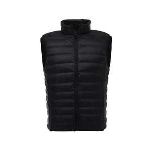 Custom Packable Men Puffer Vest Ultra Light Stand Collar Sleeveless Winter Jacket Grey Casual Bubble <b>Gilet</b> Wholesale Bulk - Product Image 6