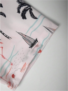 Camisa Casual de Verano con Estampado 3D, Cuello Redondo, Manga Corta, Ligera, Estilo Vacacional, Tejido de Punto, Servicio Personalizado OEM ODM - Product Image 3