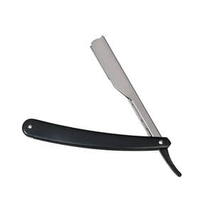 Blue Plastic Handle <b>Single</b> <b>Blade</b> <b>Razor</b> Stainless Steel <b>Blade</b> Barber Shop Use Face Shaving Tool Customized Logo - Product Image 1
