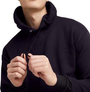 Sudadera con capucha para hombre, corte regular, color sólido, forro polar de algodón, estilo casual, transpirable. - Product Image 3