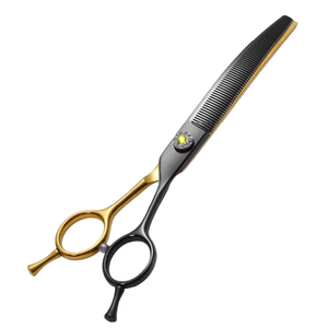 Professional <b>Dog</b> Grooming <b>Scissors</b> Curved Chunker Thinning Shears for <b>Dogs</b> - Product Image 1