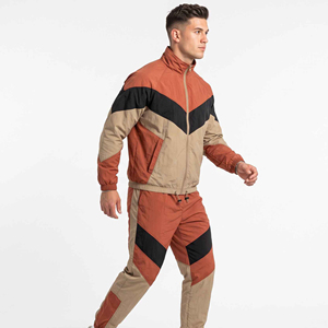 Custom Clothing Windbreaker Jacket and Nylon Track Pants <b>Button</b> Zip up Nylon Sweatsuit Set Men Windbreaker Tracksuit - Product Image 3