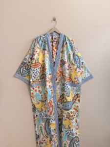 Vestido Kimono Bohemio de Verano, Estilo Japonés, Maxi, Oversize, Unisex, Tipo Bata de Baño - Product Image 5