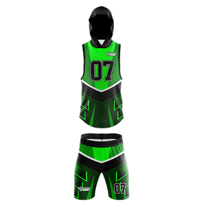 Maillots de football américain haut de gamme, logo personnalisé, numéro, uniformes d'équipe, tissu respirant, manches courtes, vêtements de sport - Product Image 2
