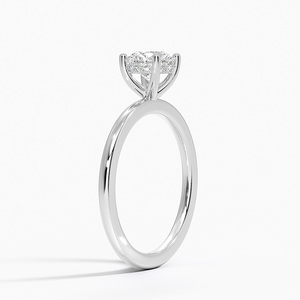 Luxury White Silver <b>Crystal</b> <b>Ring</b> for Women Classic Engagement Wedding Anniversary Party Jewelry - Product Image 1