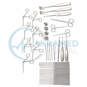 ชุดเครื่องมือผ่าตัดกระดูกหูแบบ Tympanoplasty ได้รับการรับรองมาตรฐาน CE จำนวน 58 ชิ้น ชุดผ่าตัดหูขนาดเล็กสำหรับหู คอ จมูก ทำจากสแตนเลสสตีล ใช้ซ้ำได้ - Product Image 5