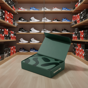 Custom Printed Shoe <b>Box</b> with Lid and Base Vietnam Factory Sneaker Sports Footwear Brand Packaging Stackable - Product Image 2