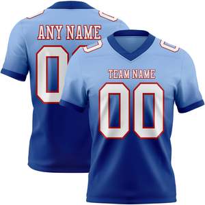 Jersey de Fútbol Americano Personalizado de Primera Calidad con Esquema de Color Personalizado, Transpirable, Impreso, con Logotipo Bordado, Manga Corta, Uniforme Deportivo de Práctica - Product Image 1