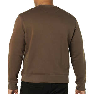 Sweat-shirts en coton surdimensionnés à épaules tombantes pour hommes, personnalisables avec logo, en molleton, col rond, pour l'hiver, brodés, vente en gros - Product Image 3