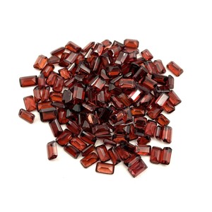 Natural Red <b>Garnet</b> Octagon Cut Faceted Loose Gemstones Calibrated 4MM 6MM Stones Wholesale Bulk For Jewelry Making Gem Supply - Product Image 3