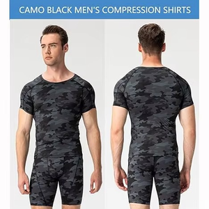 Camiseta Deportiva de Compresión 100% Algodón OEM, Personalizada con Impresión Frontal, Corte Regular, Manga Corta, Cuello Redondo, Transpirable, Secado Rápido, para Gimnasio - Product Image 6