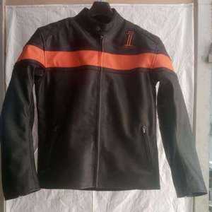 Veste en cuir Harley pour homme, style Victory Sweep, vintage, écologique, coupe-vent, streetwear - Product Image 3