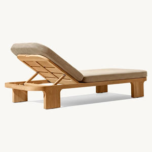 Tumbona de Madera de Teca Ajustable para Exteriores, Piscina, Hotel, Resort, Venta Directa de Fábrica, OEM, Indonesia - Product Image 4