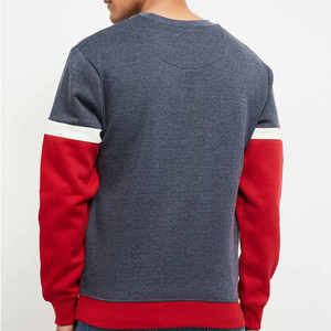 เสื้อสเวตเชิ้ตผู้ชายคอตั้ง แขนยาว ทรงปกติ สีตัดต่อ สวมใส่สบาย เหมาะสำหรับฤดูหนาว ผ้าฝ้าย 100% แบบคัตเอาท์ - Product Image 6
