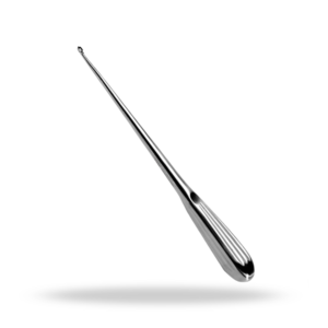 Curettes Brun 9 pouces 230 mm, instrument chirurgical neuro-spinal, outil orthopédique pour curettage osseux - Product Image 1