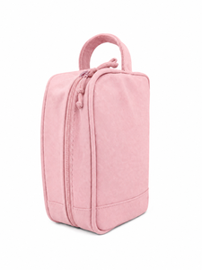 Pink Insulated Cooler Bag Polyester Zipper Thermal Tote Foldable Food Storage Bag for Travel Picnic - Product Image 1