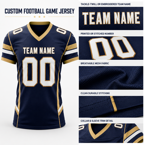 Maillot de football américain personnalisé, respirant, anti-humidité, antibactérien, grande taille, avec étiquette privée OEM sur le devant, short d'équipe personnalisé - Product Image 3