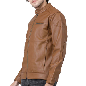 <b>Top</b> Hot Premium Quality Customized Printing Front Men's Canvas <b>Leather</b> Jacket New Season Design Durable Waterproof <b>High</b> Street - Product Image 4