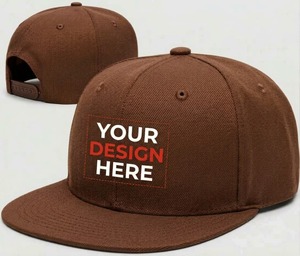 Casquette de baseball noire personnalisée à visière plate, 6 panneaux, ajustable, 100 % toile de coton, style urbain uni, pour logo de marque, décontractée - Product Image 3