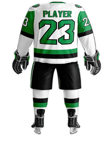 High Quality Sublimation Team Name Logo Custom Design Breathable Sleeveless V-neck Unisex Low Rate Ice Hockey Uniform - Product Image 2