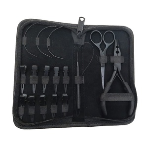 Outils et kits professionnels en acier inoxydable pour extensions de cheveux, qualité salon, ensemble de pose et retrait tendance pour extensions capillaires - Product Image 4